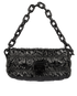 Vernice Gaufre Flap Bag, front view